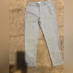 Zara Light Gray Textured Pants